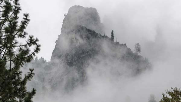 Low cloud over Glacier Point